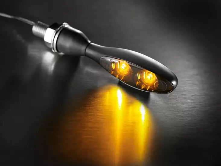 Kellermann micro 1000® Dark black with strongly tinted glass - MC Blinkers - 152-142100 - 1