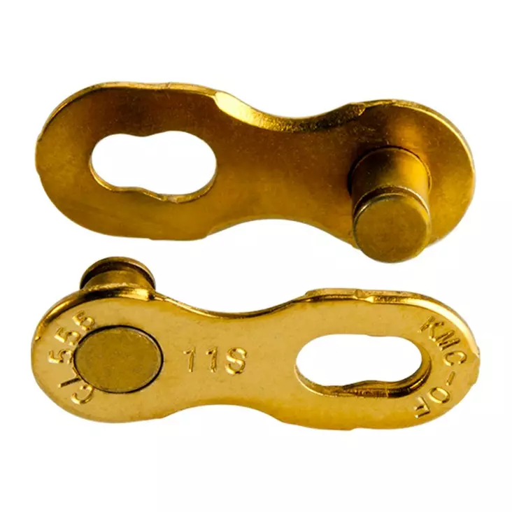 Kedjelås KMC 11R, tis-N guld, 2st/förp - Kedjor med 11 växlar - C11GR0000 - 2