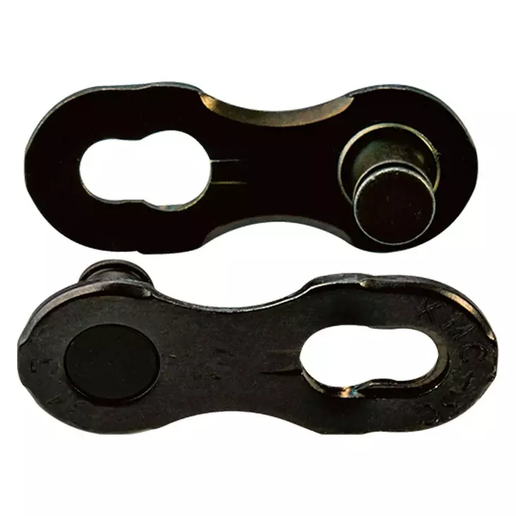 Kedjelås KMC 12NR DLC, svart, 2st/förp - Elcykelkedjor - C12DLCNR0 - 2