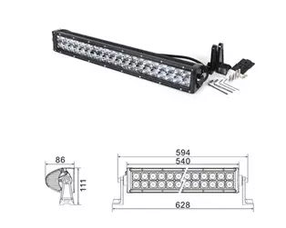 Kinwons Led Ramp 10-32V 120W - MC Lampor och arbetsljus - 109-89120 - 1