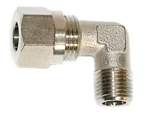 Vinkelnippel 90° 1/4 - 10mm - Reservdelar till hydraulstyrning - 127-3-101270 - 0