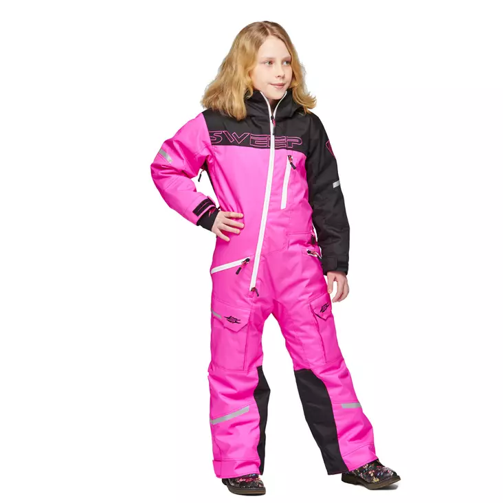Skoteroverall Sweep Snowcore Evo 2.0 Barn, svart/rosa - Skoterutrustning för barn - 537-2070-110 - 1