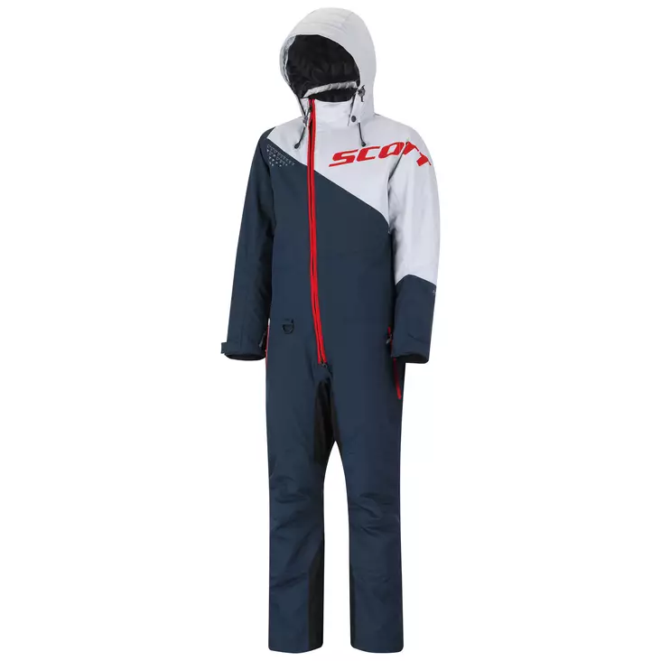 Skoteroverall Scott Dryo Junior, mörkblå/vit/röd - Skoterutrustning för barn - 623-2130-100 - 1