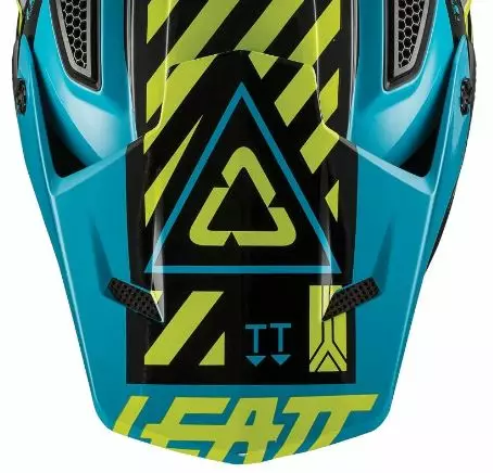 Leatt Skärm GPX 5.5 Svart/Lime - Hjälm reservdelar - 683-195501-0 - 1