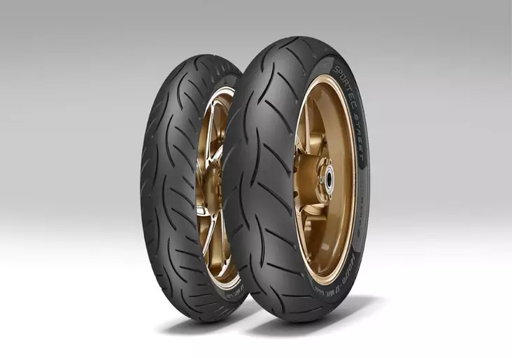 Metzeler Sportec Street 2 90/90-14 M/C 46S TL F/R - Däck till scooter - 34-4172400 - 1
