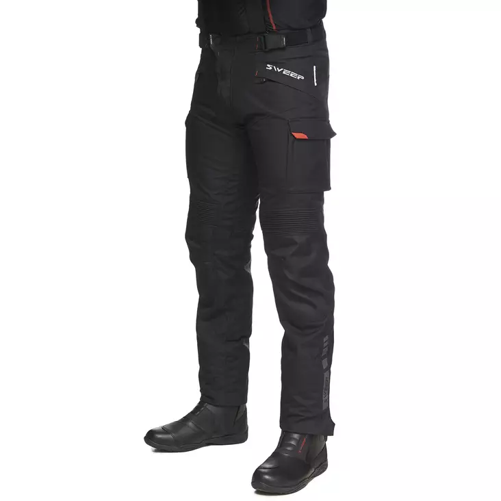 Textilbyxor Sweep Challenger Evo WP, svart - MC byxor - 532-8102-0 - 1