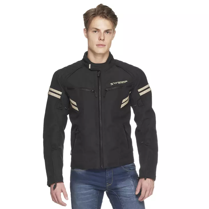 Textiljacka Sweep Eagle WP, svart - MC jackor - 532-8101-0 - 1