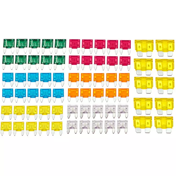 Säkring modell flat mini 5 A 10st - MC Säkringar - 9-3-3800 - 1