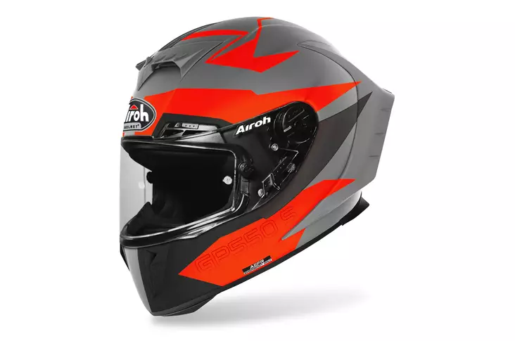 Motorcykelhjälm Airoh GP 550 S Vektor, matt orange - MC integralhjälmar - 57-20906-0 - 1