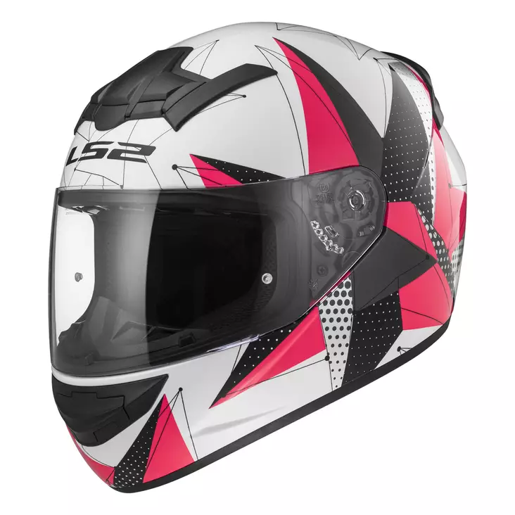 LS2 Hjälm FF352 BRILLIANT vit/ rosa - MC integralhjälmar - 636-7023-0 - 1