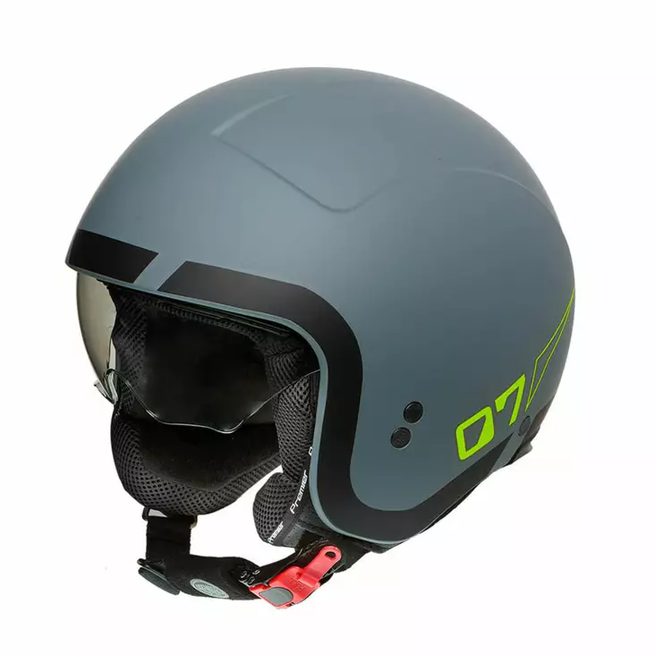 Motorcykelhjälm Premier Rocker LN Y Grå BM - MC öppningsbara och öppna hjälmar - 647-21064-0 - 1