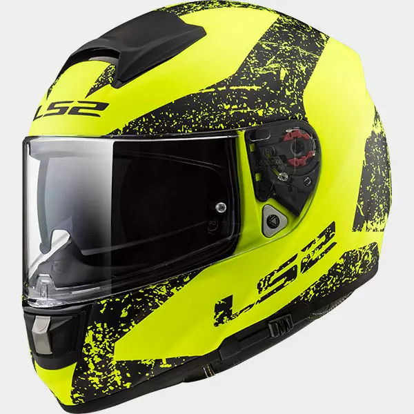 LS2 FF397 SIGN integralhjälm matt yellow svart - MC integralhjälmar - 636-8005-0 - 1