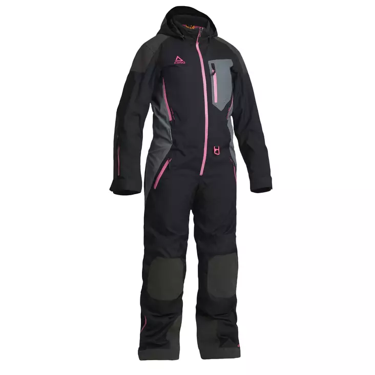 AMOQ Eclipse damer skoteroverall, svart/grå/rosa - Skoteroveraller - 645-22152296-0 - 1