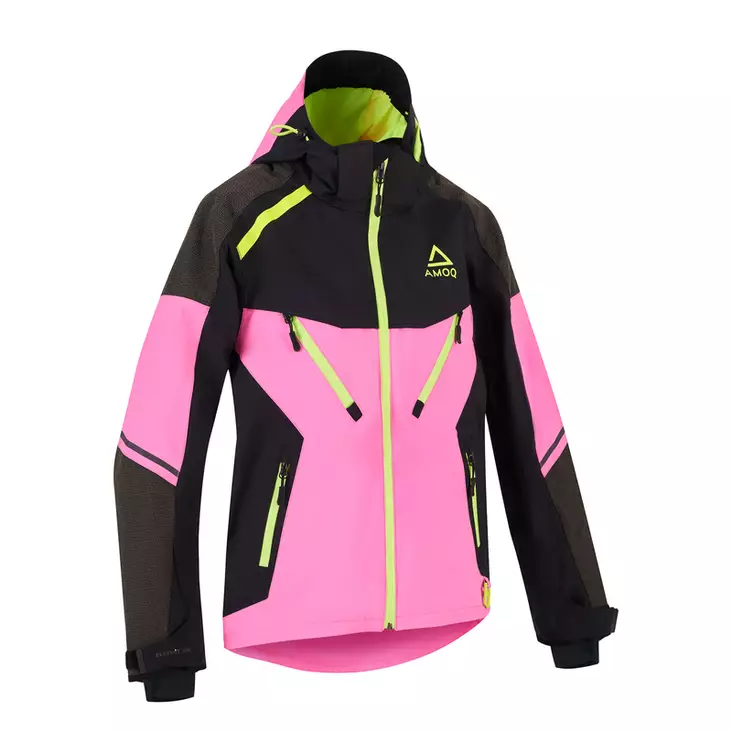 AMOQ Orbit dam skoterjacka, rosa/svart/gul - Skoterjackor - 645-23050264-0 - 2