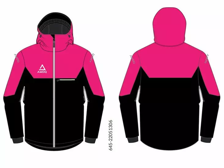 AMOQ Void damer skoterjacka, svart/rosa - Skoterjackor - 645-22051306-0 - 1