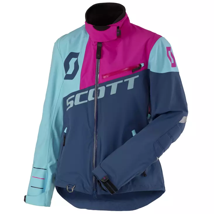 Dam Skoterjacka Scott Comp Pro Shell, blå/ rosa - Skoterjackor - 623-7026-0 - 1