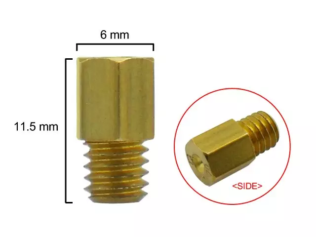 Huvudmunstycke, # 120 , Sexkant, Passar för: Mikuni - Munstycks - 302-0301-120 - 1