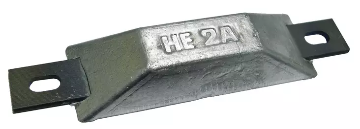 Perf metals anod, 0.1 Kg Strap Anode - Anoder - 126-1-105020 - 1