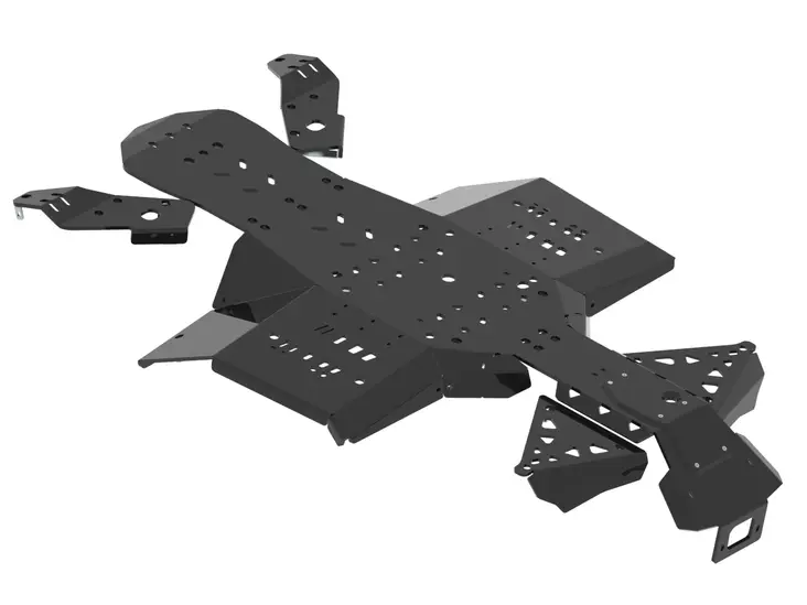 Iron Baltic pohjapanssarisarja CanAm G2 Outlander 450, 500 ja 570 MAX L - ATV plast hasplåtar - 0216500 - 1