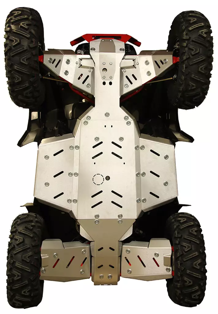 Skid plate full set (aluminium): Polaris Scrambler: XP 1000 S - ATV aluminium hasplåtar - 0226400 - 1