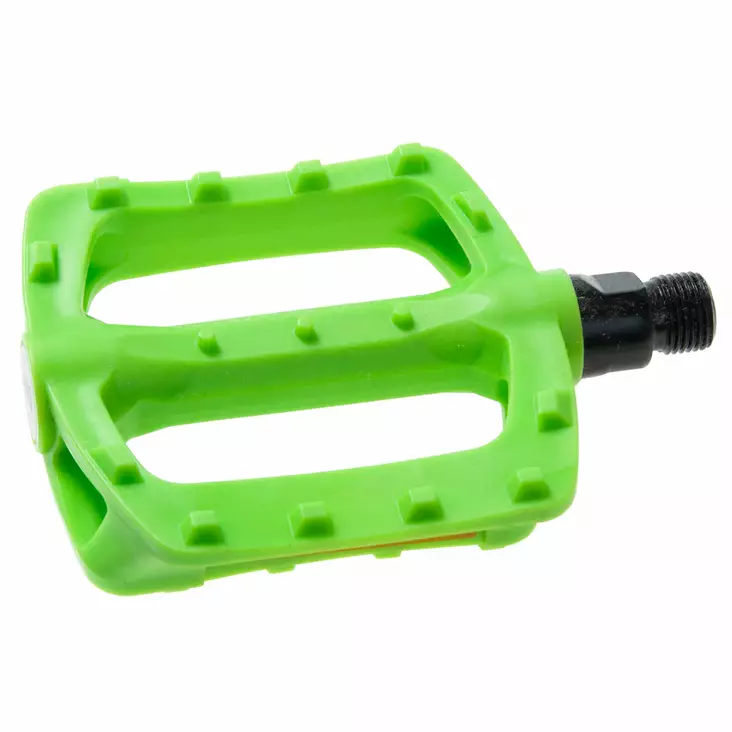 Pedal 9/16" Cavo Flat/BMX, plast, limegrön - MTB pedaler - 47-150 - 1