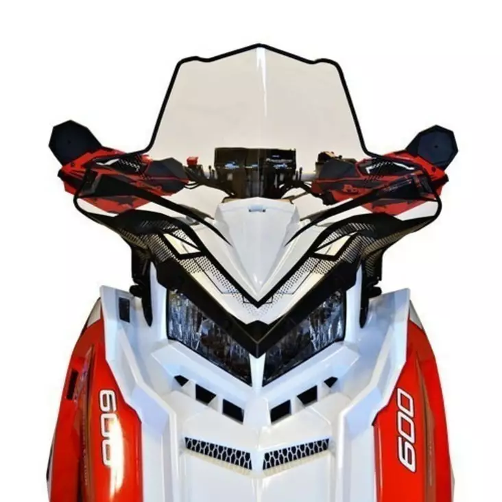 Powermadd Vindruta Polaris Axys, Medelhög 18,5" - Snöskoter vindrutor - 862-11630 - 3