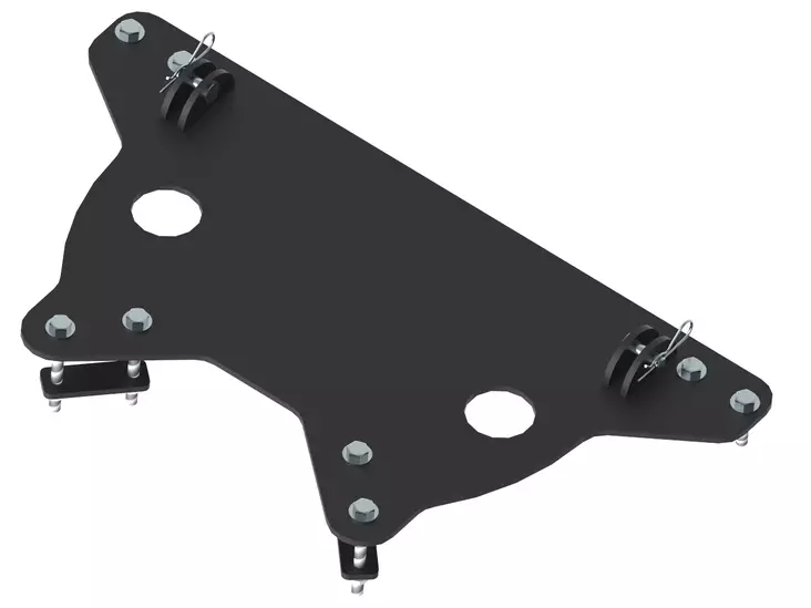 Mid-mount adapter: CFMOTO CFORCE 850: CFORCE 1000: CFORCE 1000 OVERLAND - ATV plogfästen - 038500 - 1
