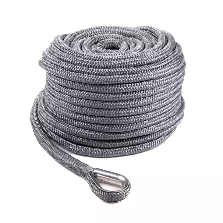 Qvarken Ankarlina Dockline med kaus 12mm 35m grå - Ankartrossar - 102-04-0030 - 1