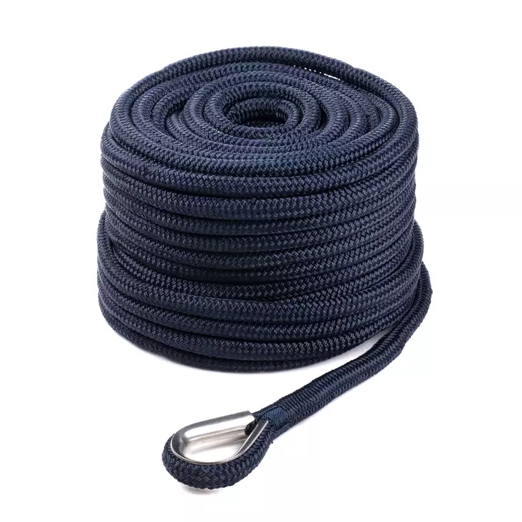 Qvarken Ankarlina Dockline med kaus 12mm 35m navy - Ankartrossar - 102-04-0020 - 1
