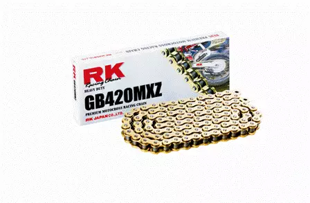 RK GB420MXZ Offroad kedja Guld + clips kedjelås - Kedjor - 282-420151-140 - 1