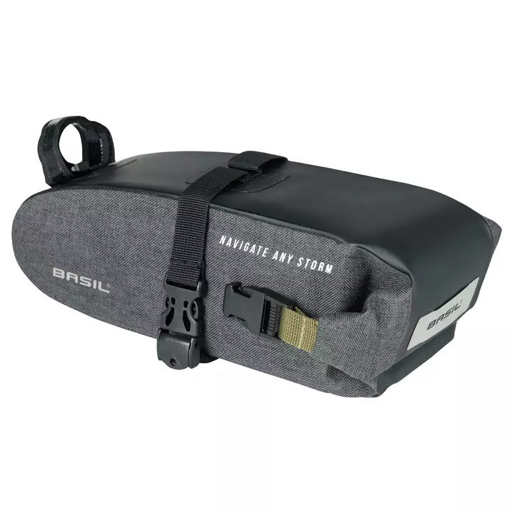 Sadelväska BASIL Navigator Storm, 1,5?l, svart, vattentät - Väskor - 18280 - 1