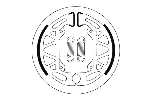 SBS Bromssko Piaggio/ Vespa 2200 - MC Bromsskor - 23-2200 - 1