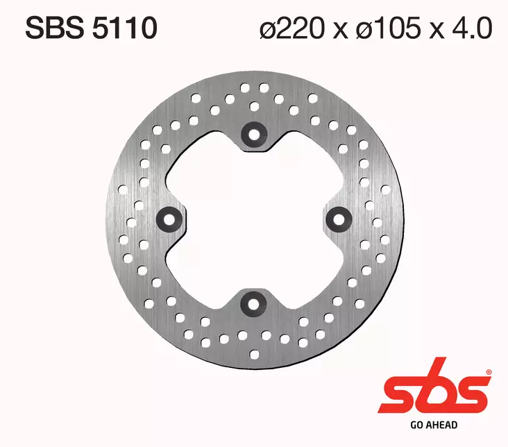 SBS Bromsskiva Standard - MC Bromsskivor - 230-5110 - 1