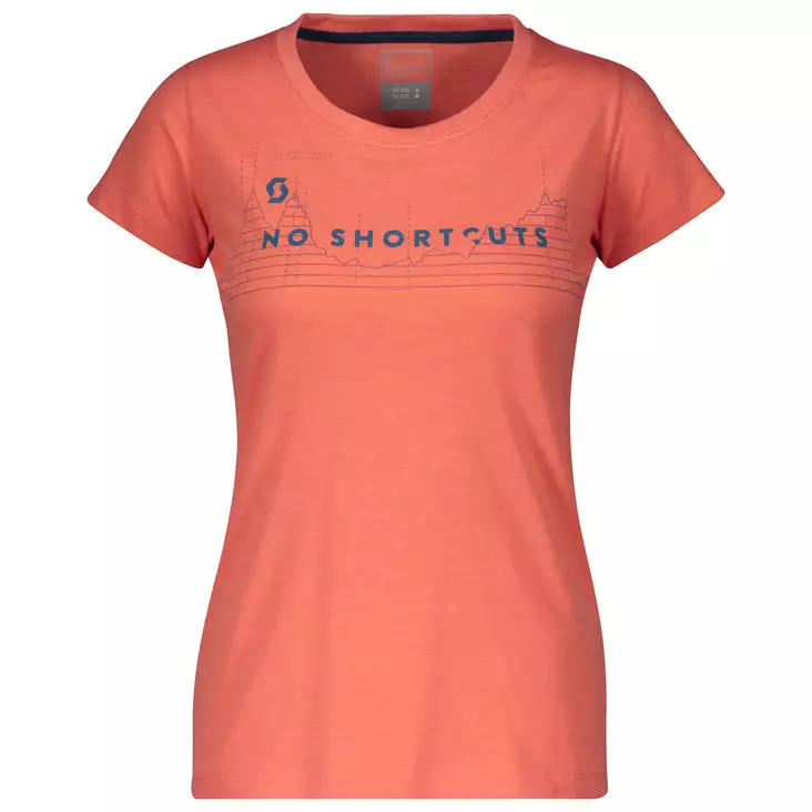 SCOTT Tee W's 10 No Shortcuts camellia pink - T-tröjor - 625-2037-0 - 1