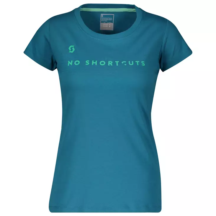 SCOTT Tee W's 10 No Shortcuts blå - T-tröjor - 625-2035-0 - 1