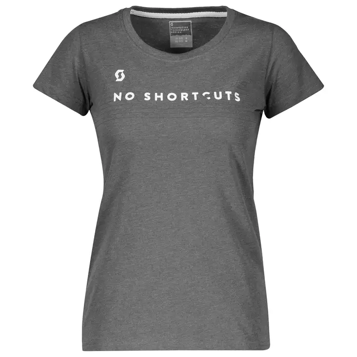 SCOTT Tee W's 10 No Shortcuts mörkgrå - T-tröjor - 625-2034-0 - 1