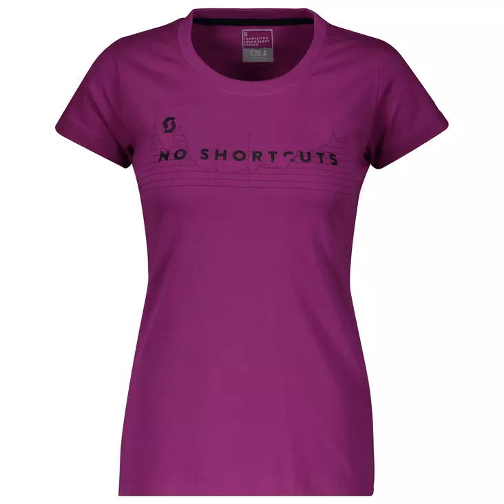 SCOTT Tee W's 10 No Shortcuts ultra violet - T-tröjor - 625-2036-0 - 1