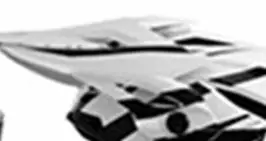 Snow People skärm till T-42 Junior Rosa/Vit - Hjälm reservdelar - 581-1604-10 - 1