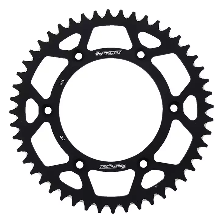 Supersprox Rear Sprocket Alu RAL-210:48 Black - MC Bakdrev - 27-3-210-48-0 - 2