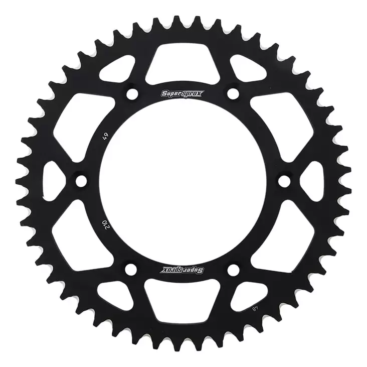 Supersprox Rear Sprocket Alu RAL-210:49 Black - MC Bakdrev - 27-3-210-49-0 - 2
