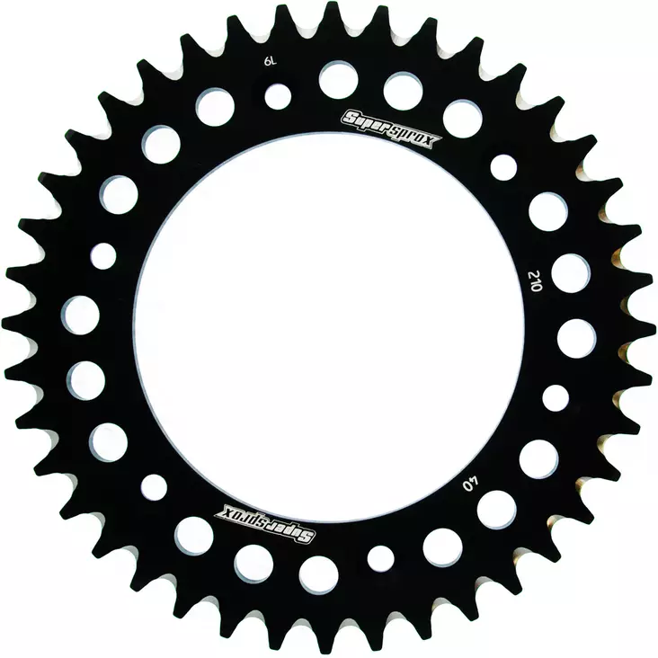 Supersprox Rear Sprocket Alu RAL-210:50 Black - MC Bakdrev - 27-3-210-50-0 - 2