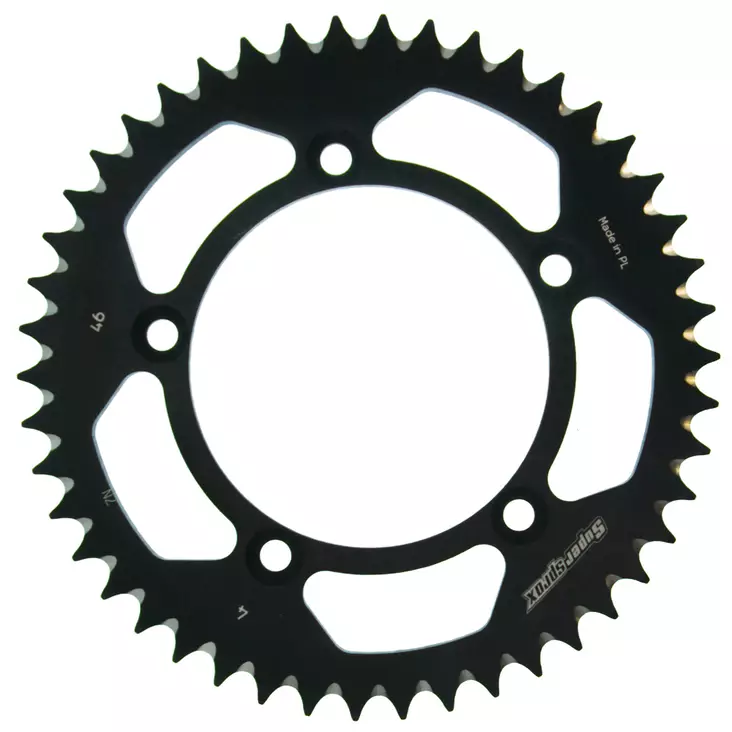 Supersprox Rear Sprocket Alu RAL-4:46 Black - MC Bakdrev - 27-3-4-46-0 - 1