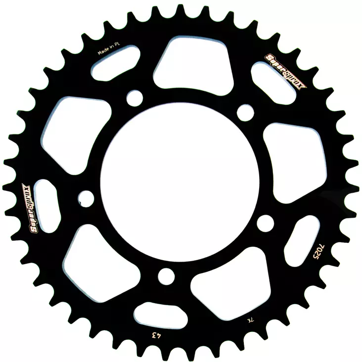 Supersprox Rear Sprocket Alu RAL-7025:42 Black - MC Bakdrev - 27-3-7025-42-0 - 1