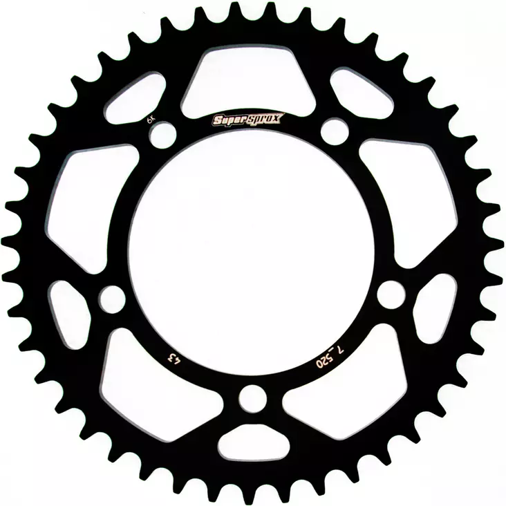 Supersprox Rear Sprocket Alu RAL-7_520:44 Black - MC Bakdrev - 27-3-7-520-44-0 - 1