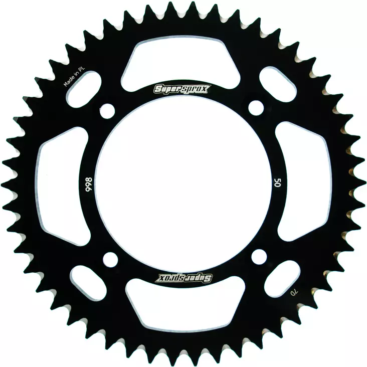 Supersprox Rear Sprocket Alu RAL-998:50 Black - MC Bakdrev - 27-3-998-50-0 - 1