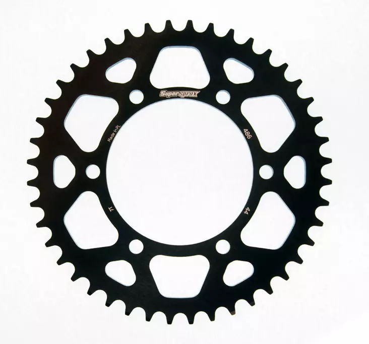 Supersprox Alu Rear sprocket SU/YA Black 45 - MC Bakdrev - 27-3-486-45-0 - 1