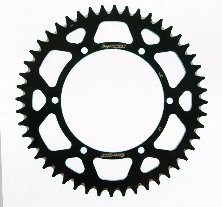 Supersprox Alu Rear sprocket KA KX125/250/450 Black 50 - MC Bakdrev - 27-3-460-50-0 - 1