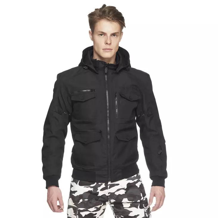 Textiljacka Sweep Assault 2 vattentät, svart - MC jackor - 532-8142-0 - 1