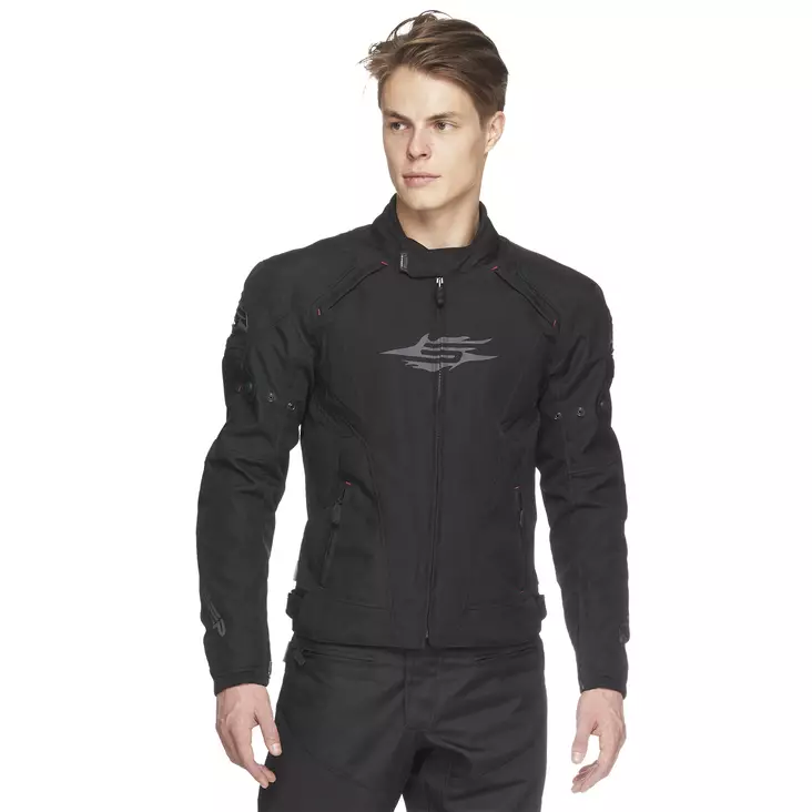 Textiljacka Sweep Raptor vattentät, svart - MC jackor - 532-8134-0 - 1