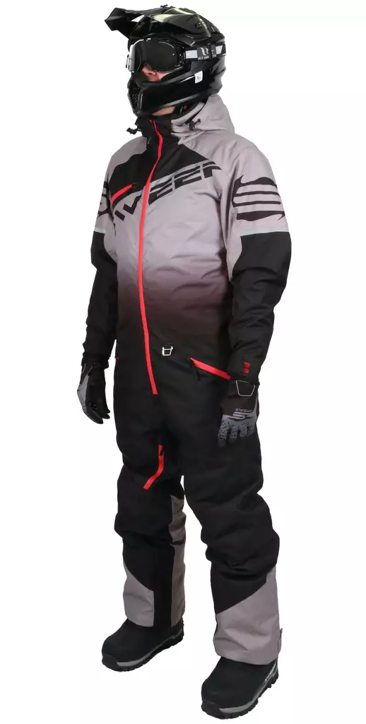 Sweep Razor Insulated snöskoteroverall, grå/röd - Skoteroveraller - TSRAZIN-050 - 1